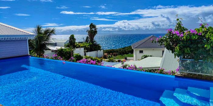 1.Location villa piscine Sainte Anne Guadeloupe_Vue mer